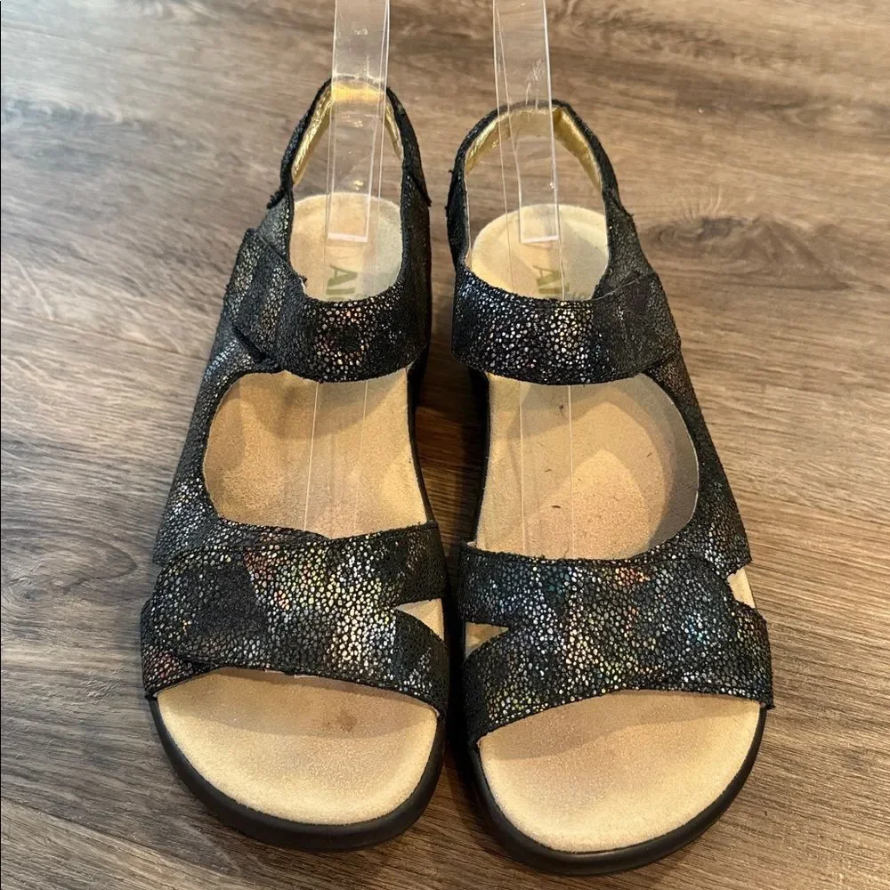 Alegria Joy Sandals, Women’s Size 38 8-8.5 in Oh Snap Glitter